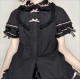 CC Cat Sweet Heart Dolly Collar Short Sleeve Blouse(2nd Reservation/Full Payment Without Shipping)